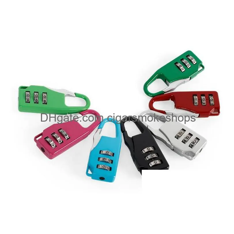 securelock 3-digit combination padlock - zinc alloy password lock for luggage, cabinets, mini lockers - hot seller