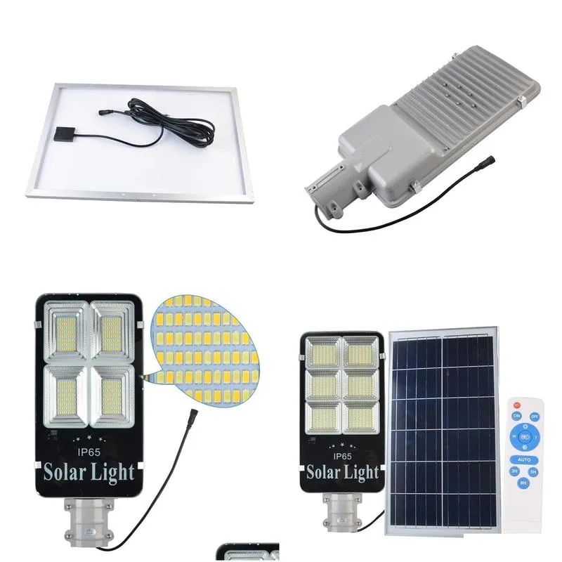 Street Lights Lighting Outdoor 200w 300w Solar Power Panel LED Path Wall Emergency Lamp Security Spot Light