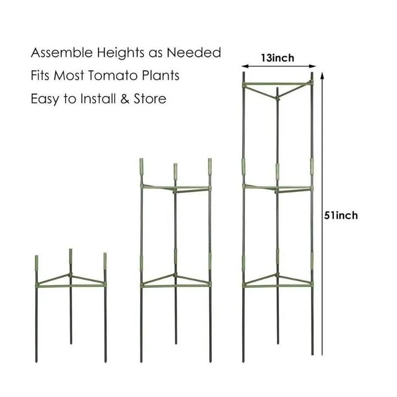 garden supplies other vegetable tomato support rack vine climbing frame holder vertical plants cage trellis flower plant pillar