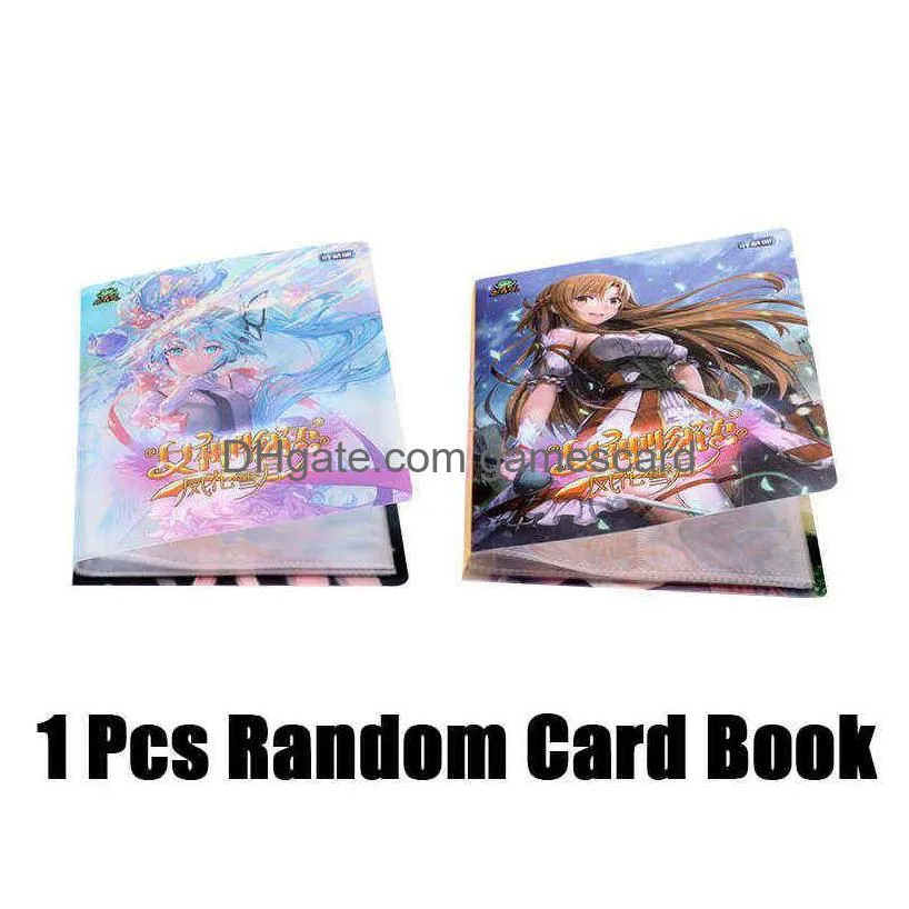 kawaii japanese anime goddess story collection rare cards box child kids birthday gift game collectibles cards for children toys