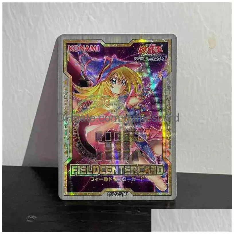 yu gi oh dark magician girl/blue-eyes white dragon venue center indication card hobby collection card not original g220311