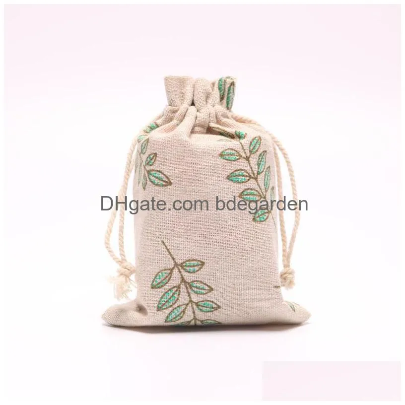 new cotton drawstring bags jewelry pouch gift bag wedding and festivals packaging decoration favor holder 10*13cm/13*17cm
