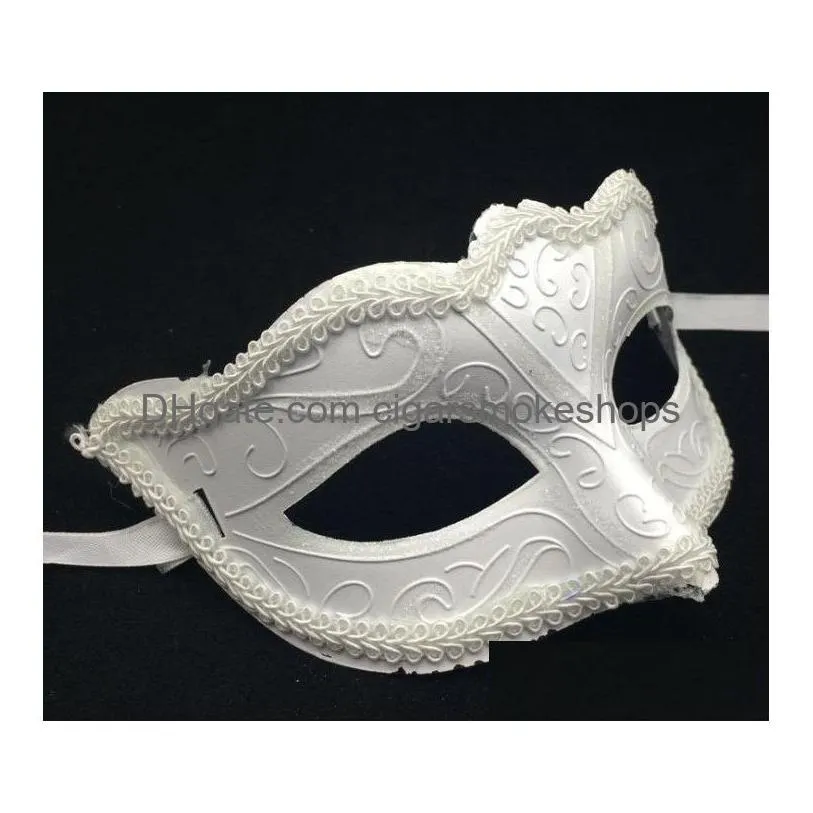 venetian masquerade party mask by mardi gras man - half-face sexy woman dance mask for halloween & christmas