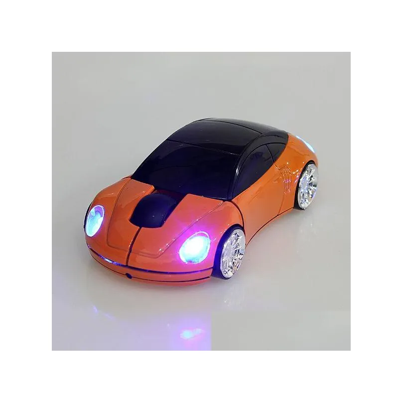 Wireless 2.4GHz Car Mouse 3D Optical Wireless auto Mouse Sports Car Shape Mice Receiver USB For PC Laptop Free shipping