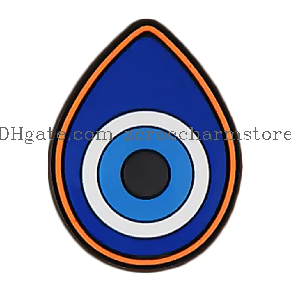 evil eye clog charms horror shoes charm for clog pvc clog pins shoe charms accessories cute decorations fit clog sandals bracelets ornaments gift birthday party favors supplies