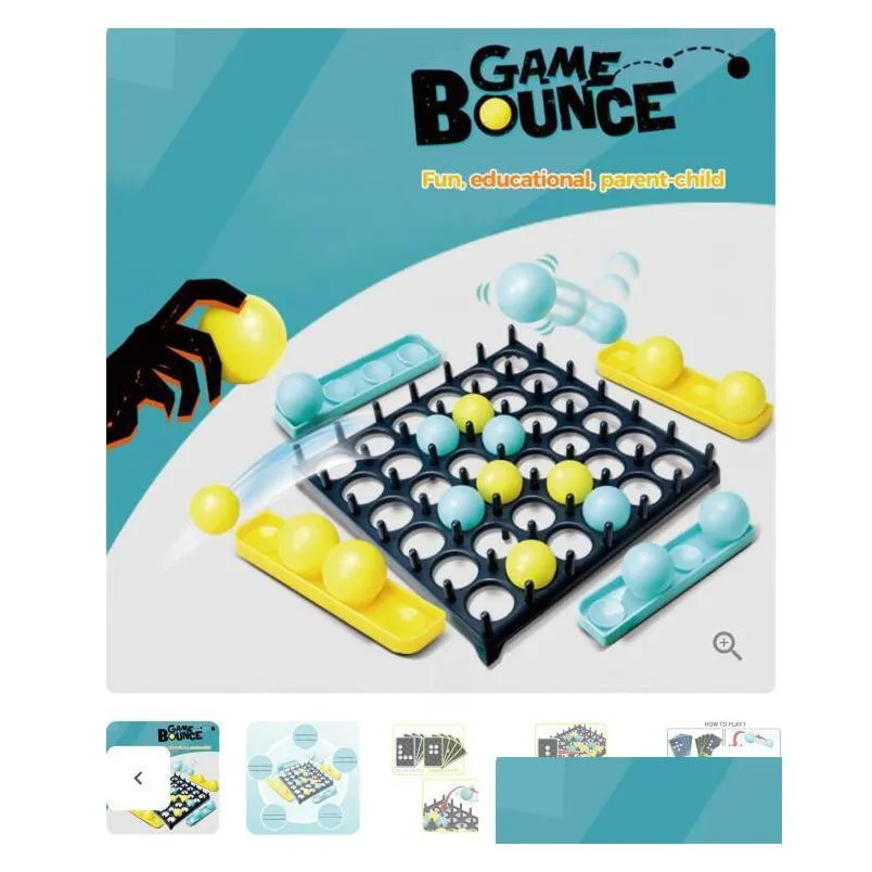 bouncing ball table games 1 set novelty decompression toy education bounce off game activate balls for kid family and party desktop