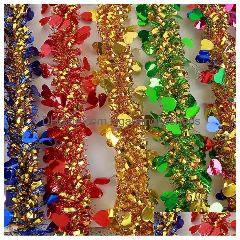 10-color ribbon flower garland - 2m long party & classroom decorations by brand, ems: ideal for birthdays & christmas