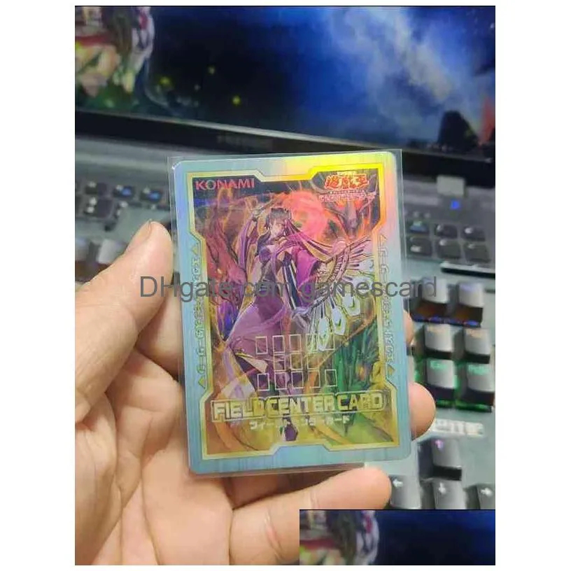 yu gi oh dark magician girl/blue-eyes white dragon venue center indication card hobby collection card not original g220311