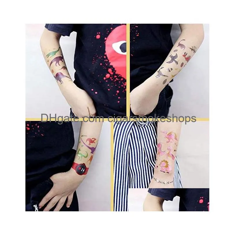 fun dinosaur temporary tattoo stickers party favors goodie bags kids birthday cartoon animal waterproof tatoo sticker decoration gift