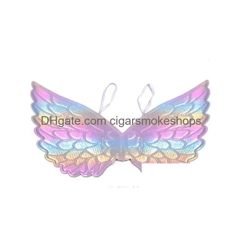 fairy angel wings - colorful costume accessory for halloween, weddings, birthdays & diy decor