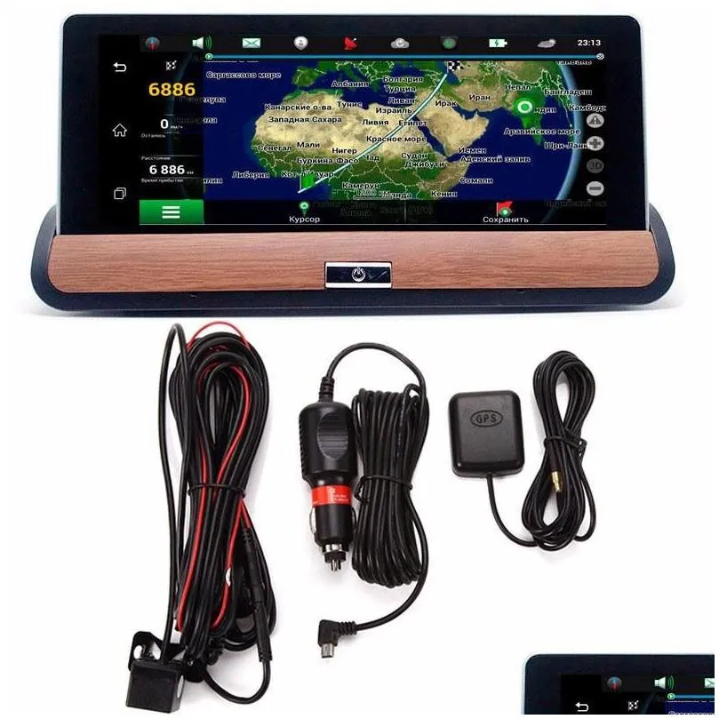 7 Inch Full HD 1080P 3G Wifi WIFI Rearview Camera Android 5.0 Car DVR GPS G-Sensor 16GB Bluetooth Dual Lens Navigation System