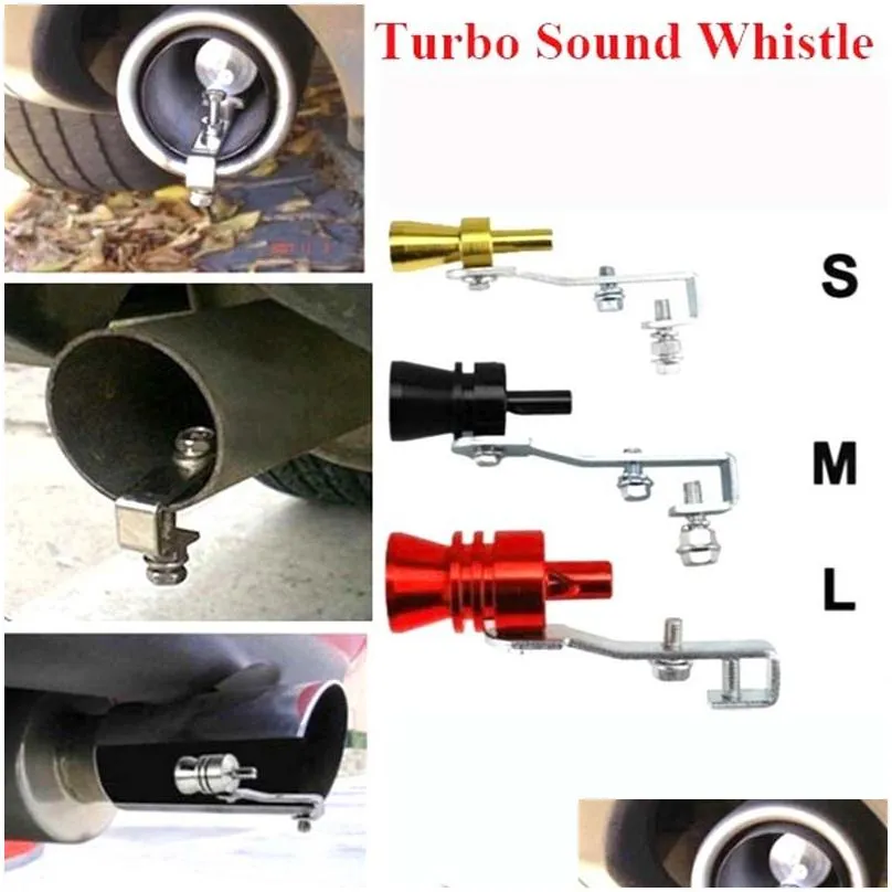 Universal Motobike Simulator Whistle Exhaust System Silencer Fake Turbo Whistles Pipe Sound Motorcycle Muffler Blow Off Car Styling