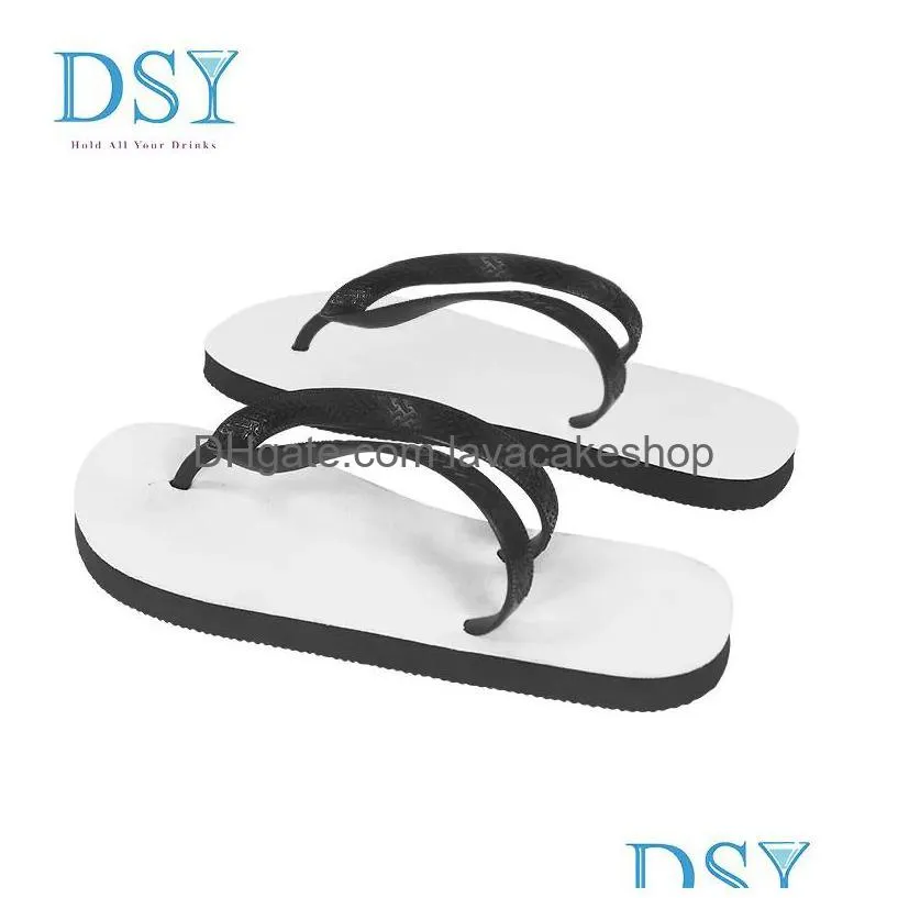 wholesale! pvc shoes sublimation blank flip-flops heat transfer printing beach slippers casual slippers