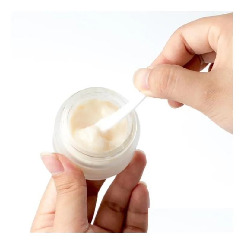 5/10/15/30/50g frosted glass jar skin care cream refillable bottle cosmetic container with wood grain lid eye cream jars f1100