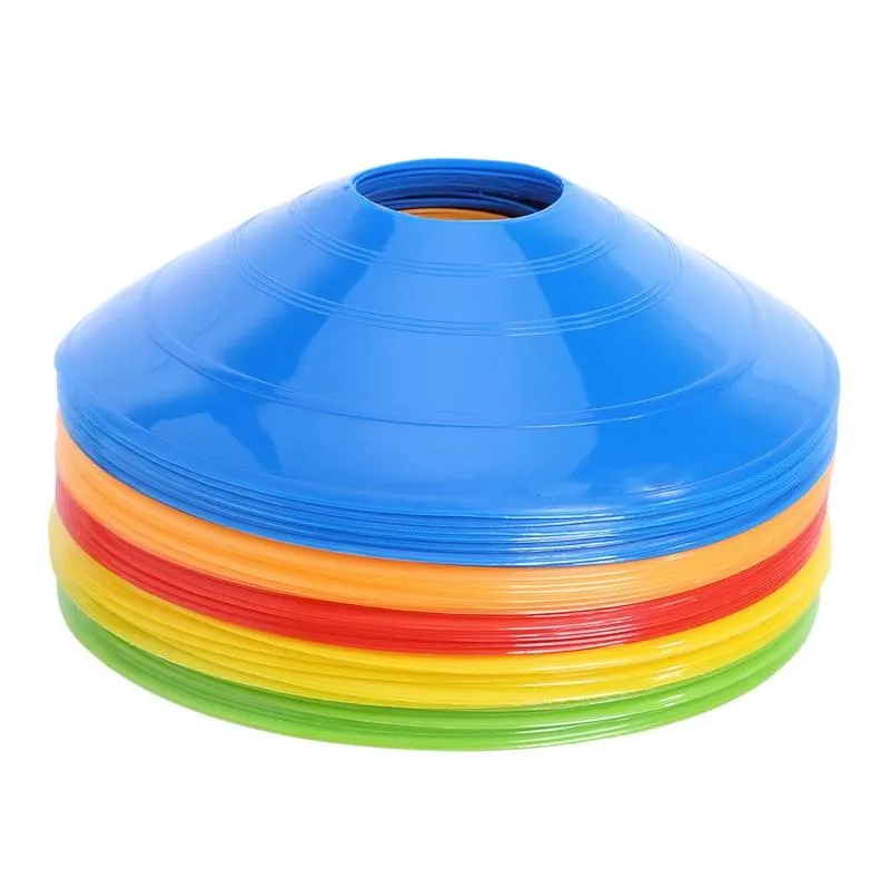 soft disc football training sign dish pressure resistant cones marker discs marker bucket pe sports accessories 5x20cm sport toys