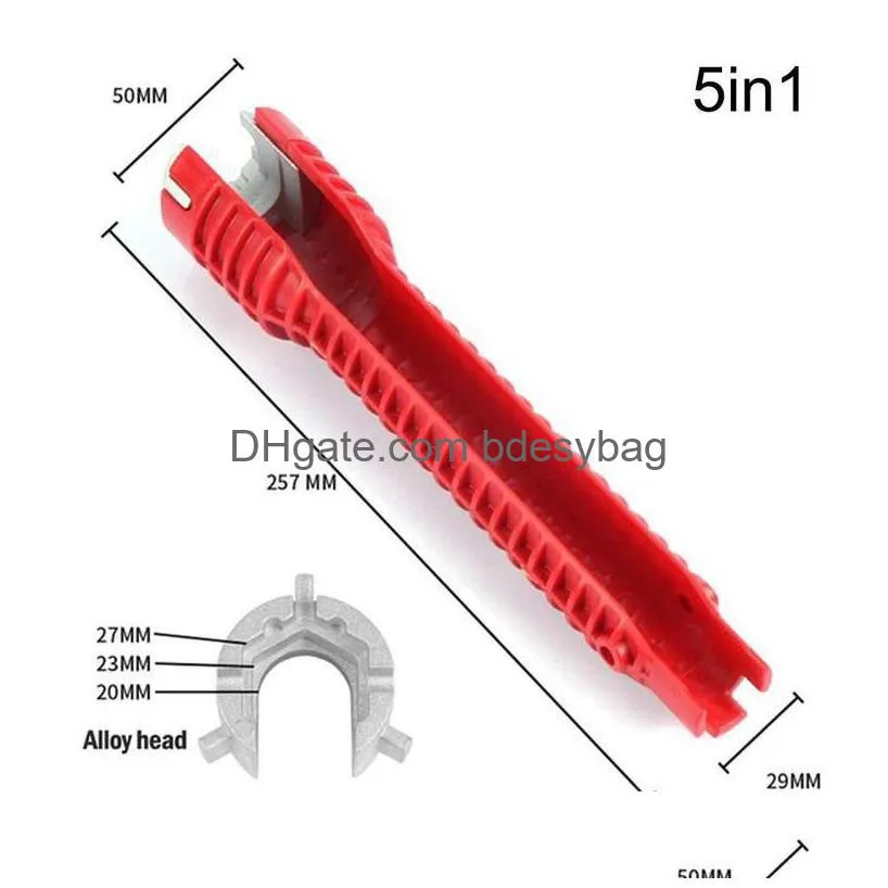 8 in 1 multi key flume magic wrench sink plumbing tools multifunctional english tool