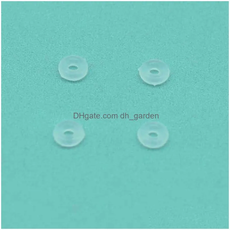 silicone piercing healing discs flexible hyperplasia saucer ear stud lip ring nose soft gasket tongue anti invagination