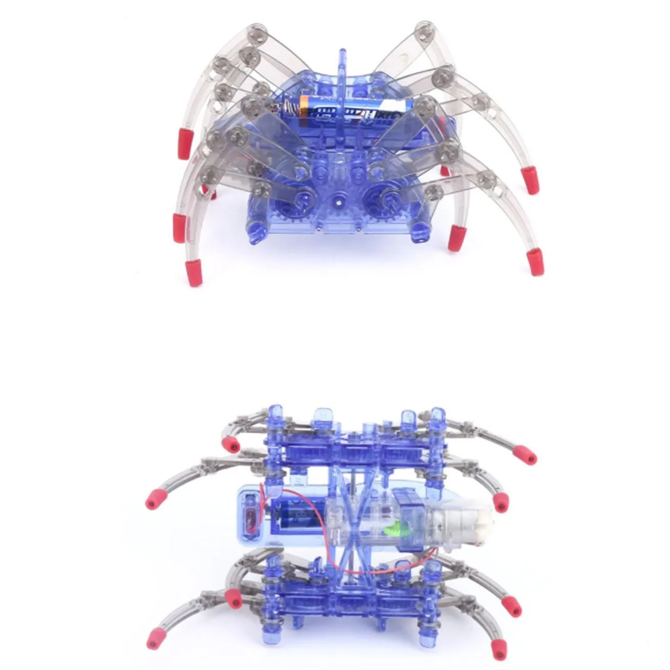 electric spider robot toy diy technology small production crawling science toys kits for kids scientific experiment christmas gifts