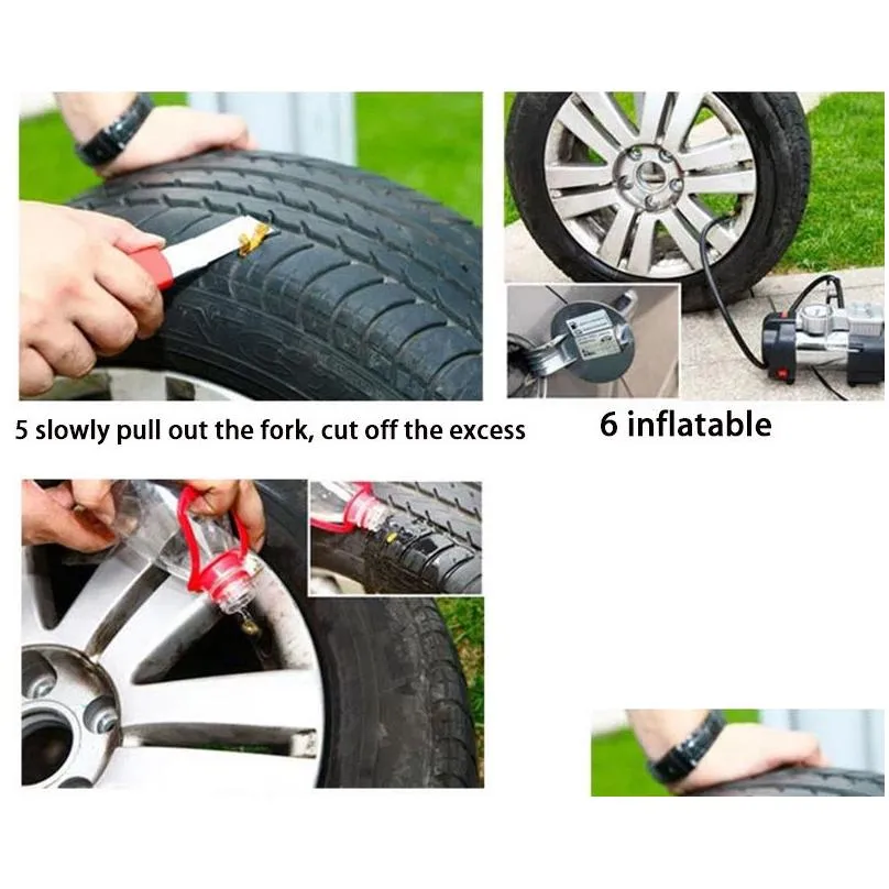 car tubeless tire repair kits rasp needle fix tools for cars motorcycles trucks atvs rvs bicycles