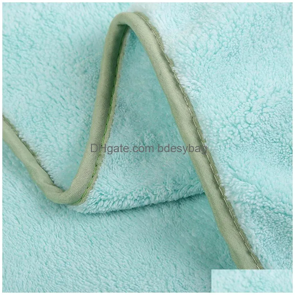 baby bath towel super absorbent poncho newborn cute cartoon embroidered hooded beach spa quick-drying bathrobe towel