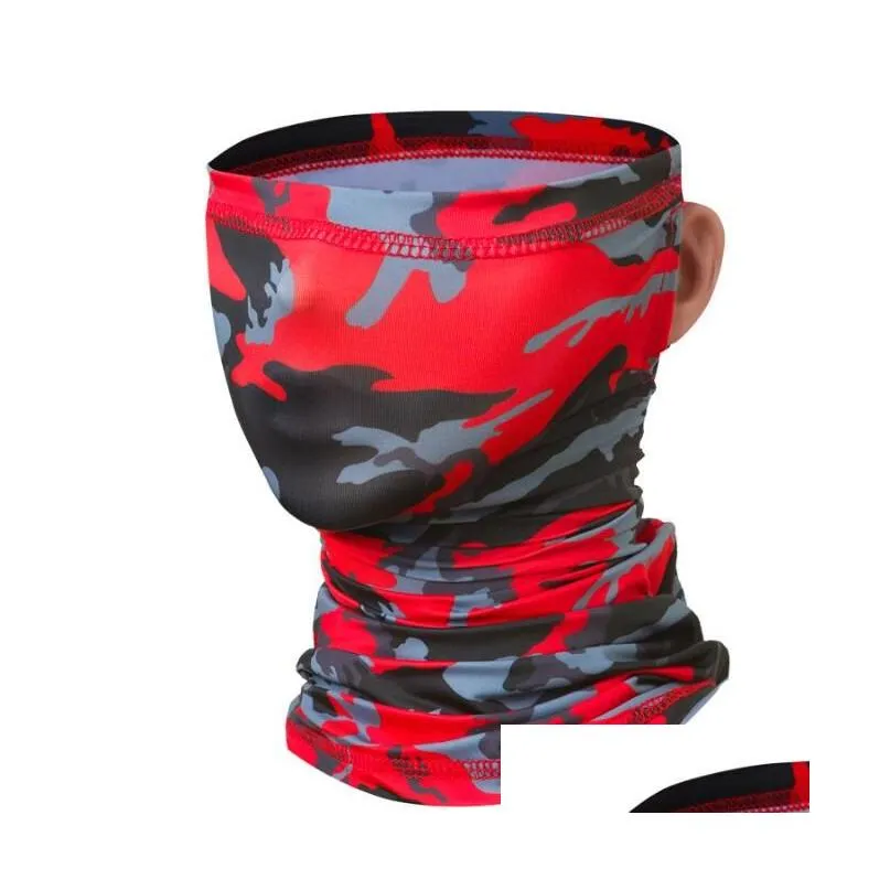 outdoor sports scarf ice silk windproof scarfs bicycle headband bike mask riding neck leggings hand headdress