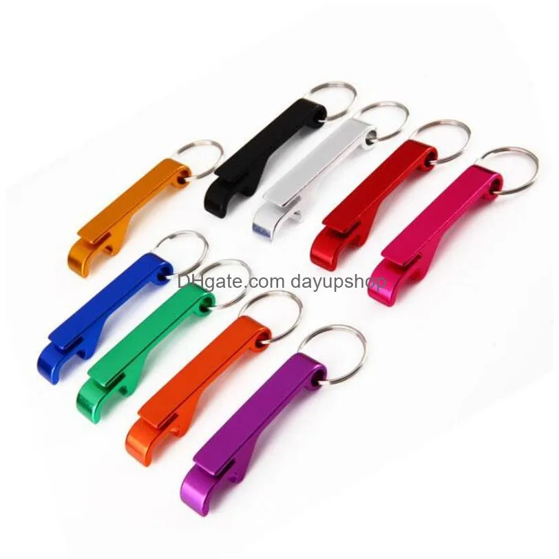 2in1 pocket key chain aluminum alloy beer bottle opener claw bar small beverage keychain ring beer opener keychain