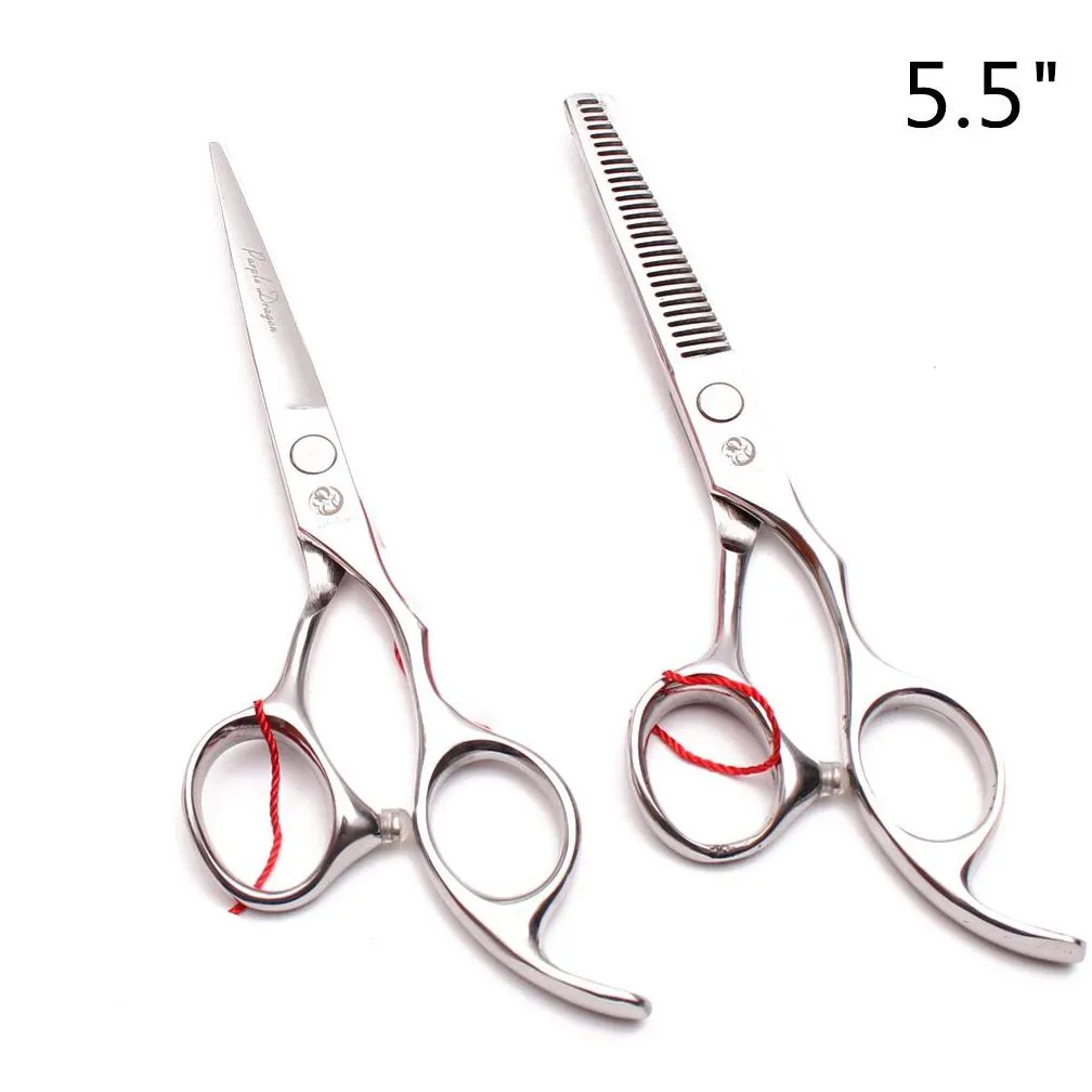 z1006 5quot 55quot 6quot 65quot 7quot 75quot 8quot 440c purple dragon hairdressing shears cutting shears thinning8929439