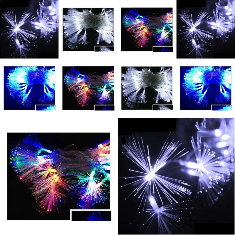 10m led string light fiber optic twinkle fairy lights for christmas wedding party holiday home garland decoration eu/us plug