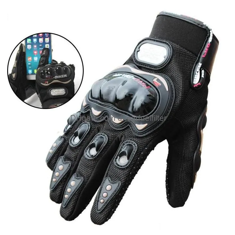 motorcycle gloves probiker men wearable guantes motocross fl finger protective drop delivery mobiles motorcycles accessories dhprg