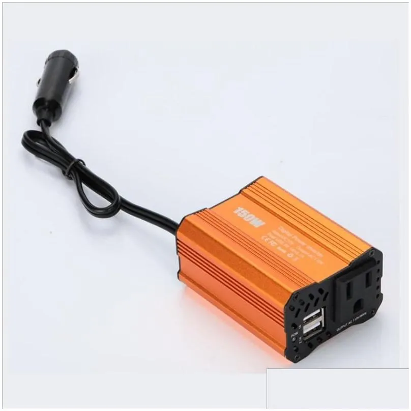 150w car power inverter dual usb 3.1a 12v to 100v cars  adapter