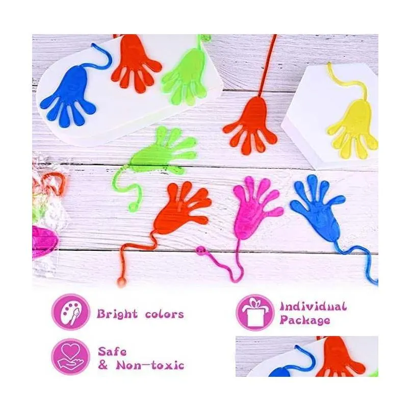 sticky hands kids stretch box toy classroom prize students sensual fidget bulk clapping party supplies gifts boys girls gifts jd