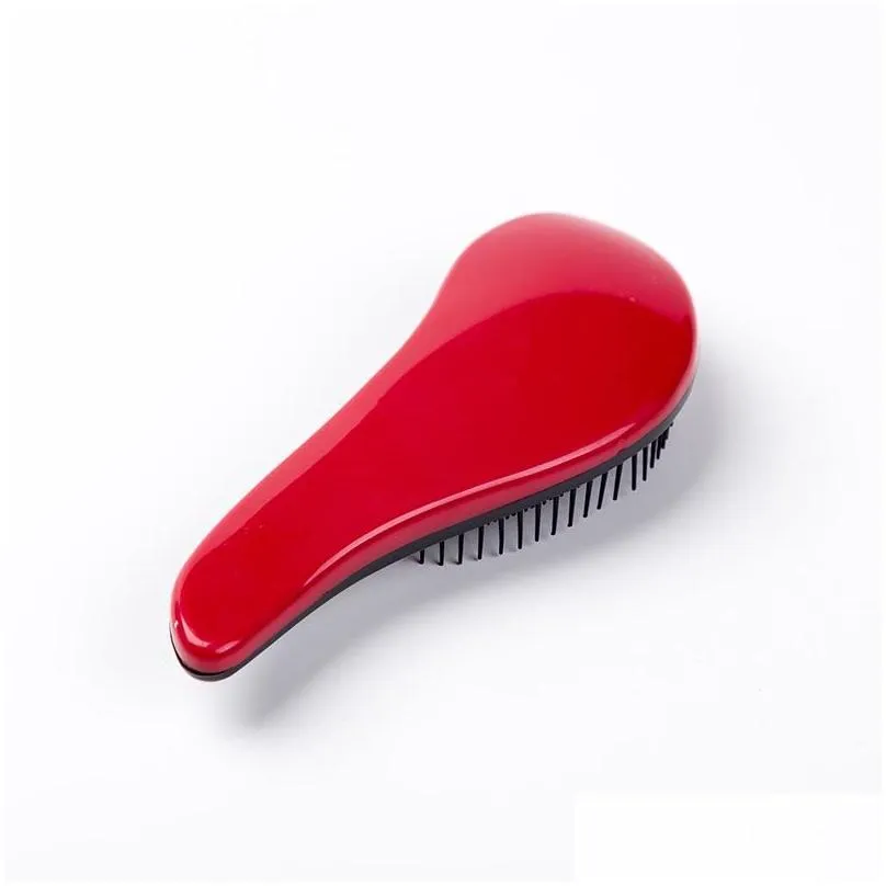 Magic Handle Hair Brush 8 color Professional Straightening Detangling Combs with plastic Salon Styling useful Tool Hot Hair Brush
