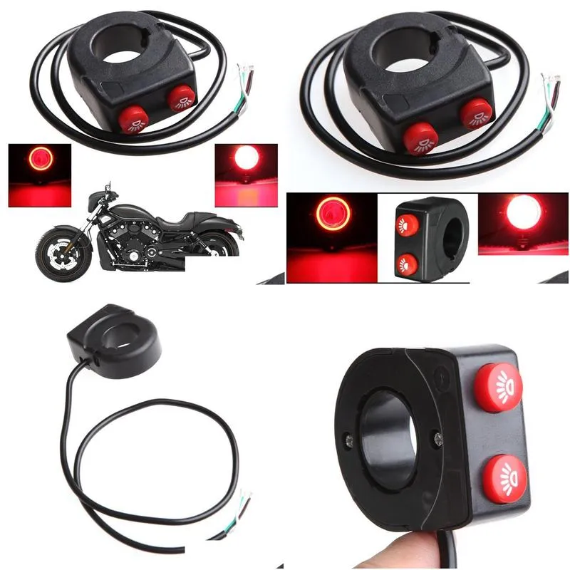 motorcycle handlebar headlight switch on/off button head spot fog light motor parts