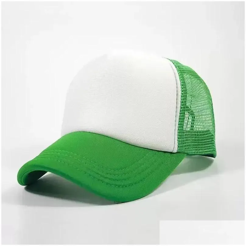 Green mesh cap to sublimate