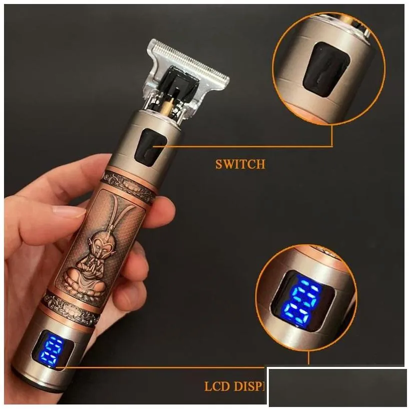 electric shavers hair trimmer barber clipper cordless cutting hine beard shaving wireless razor men shaver 220521 drop delivery heal