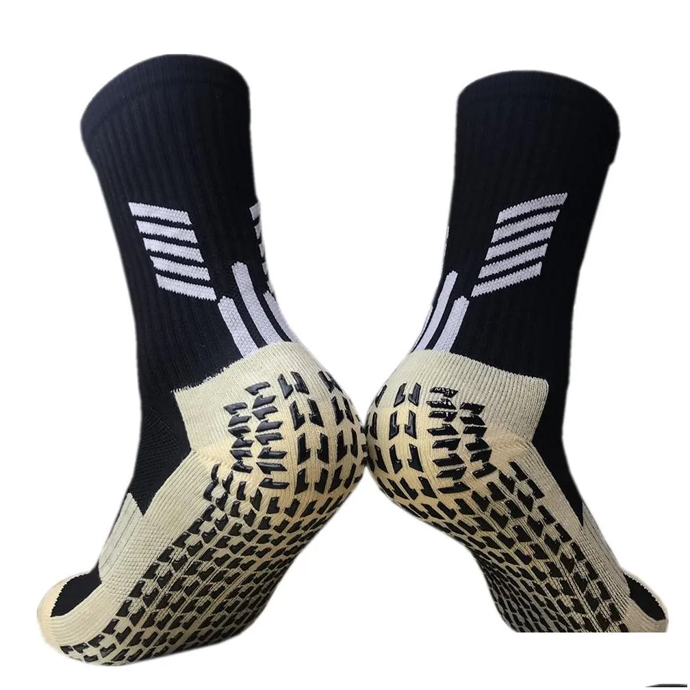 2019 men summer running cycling football socks high quality men cotton and rubber socks anti-slip breathable futbol socks meias 8