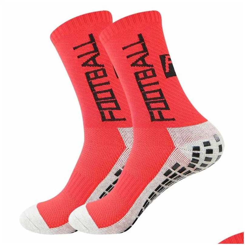 non-slip football socks soccer socks antiskid cotton breathable sport cycling socks 38-45