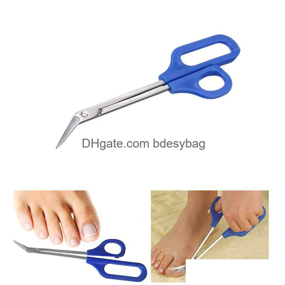 20cm(7.87``) long reach easy grip toe nail toenail scissor trimmer for disabled cutter clipper manicure pedicure trim chiropody