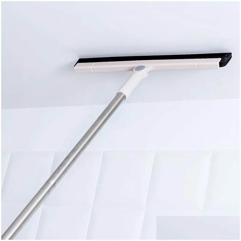 squeegees barabum floor squeegee adjustable professional water foam with handle for garage tile shower hair wiper