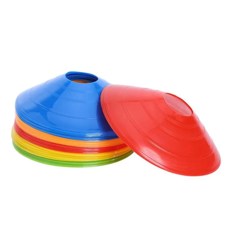 soft disc football training sign dish pressure resistant cones marker discs marker bucket pe sports accessories 5x20cm sport toys