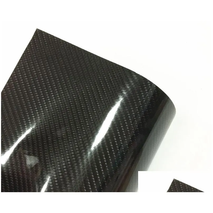 glossy car stickers 6d carbon fiber vinyl film waterproof and sunscreen styling stickers for motorcycle automobiles truck accessories