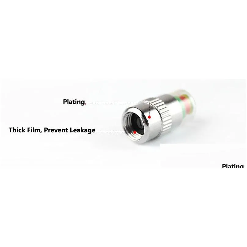 2.4 bar car tire pressure monitoring tool kit anti-theft lockable tire valve stem caps indicator 4pcs/set
