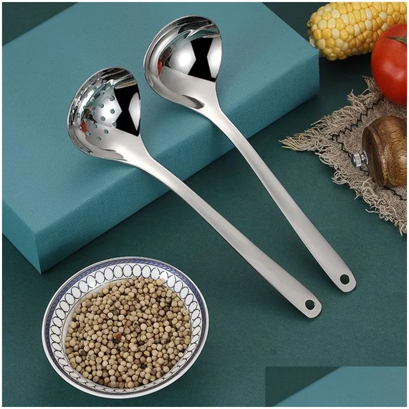 304 Stainless Steel Soup Spoon Food Grade Deep-bottomed Soup Spoon Sauce Spoon Spoons Flatware