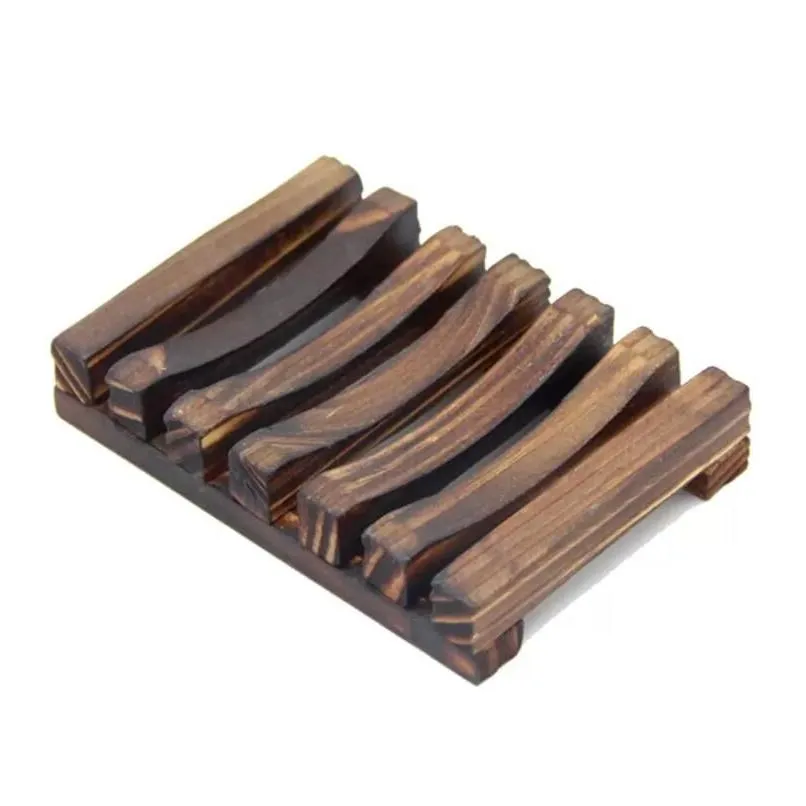 Bath soap Dishes Natural Bamboo Wooden Soap Dishes Plate Tray Holder Box Case Shower Hand Washing Soaps Holders