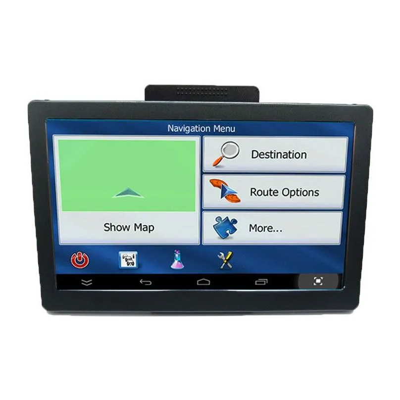 7 inch touch screen truck car gps navigator hd 800x480 wince 6.0 mp4 fm transmitter 8gb europe america igo 3d maps