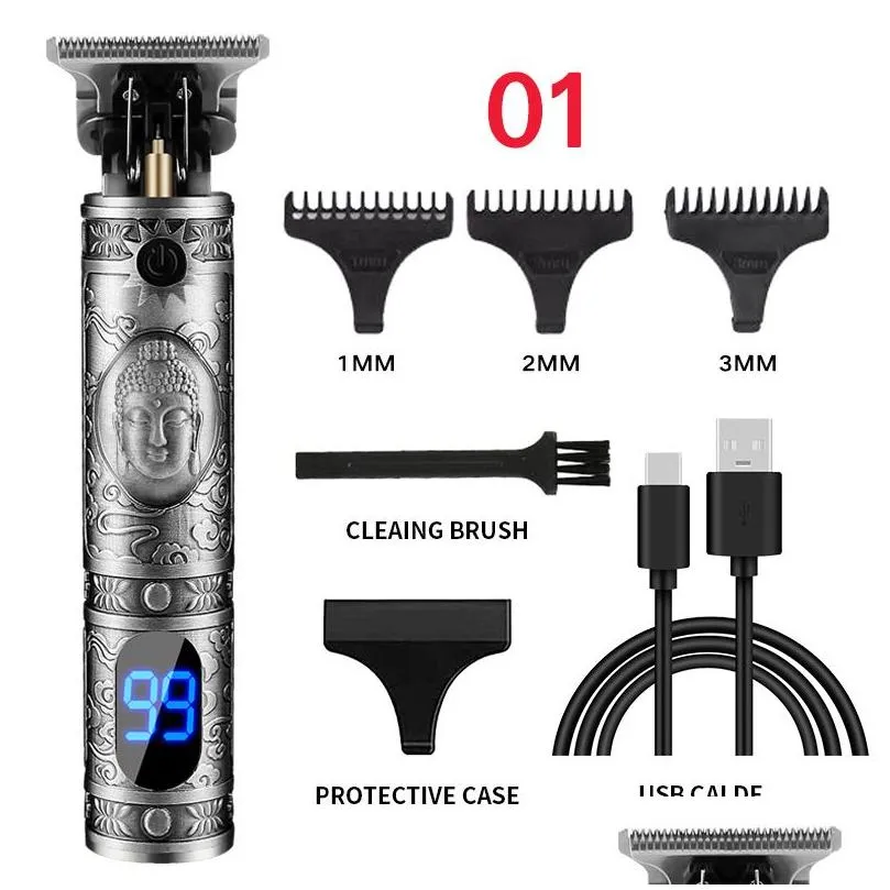 zouyesan 2021 Hair clipper beauty clippers electric oil head carving razor shaver bald3006897