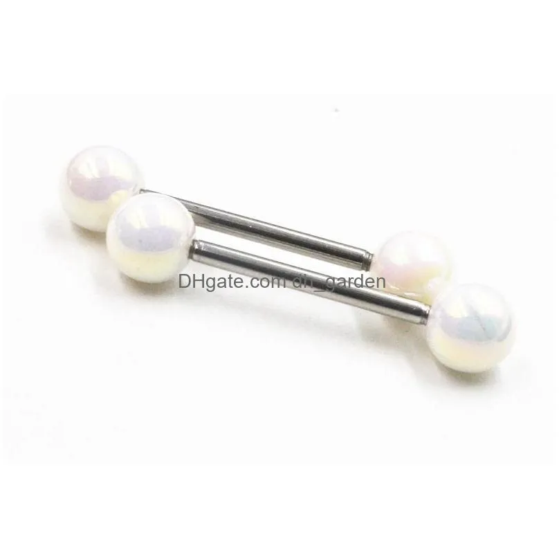 shippment 50pcs body jewelry - tongue/nipple ring barbells sleeping piercing bar colors