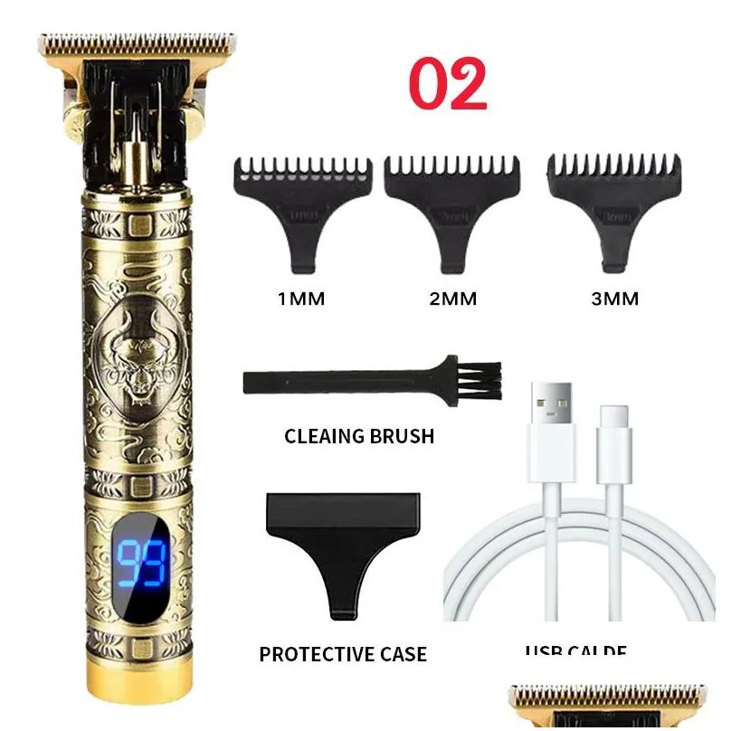 zouyesan 2021 Hair clipper beauty clippers electric oil head carving razor shaver bald2192443