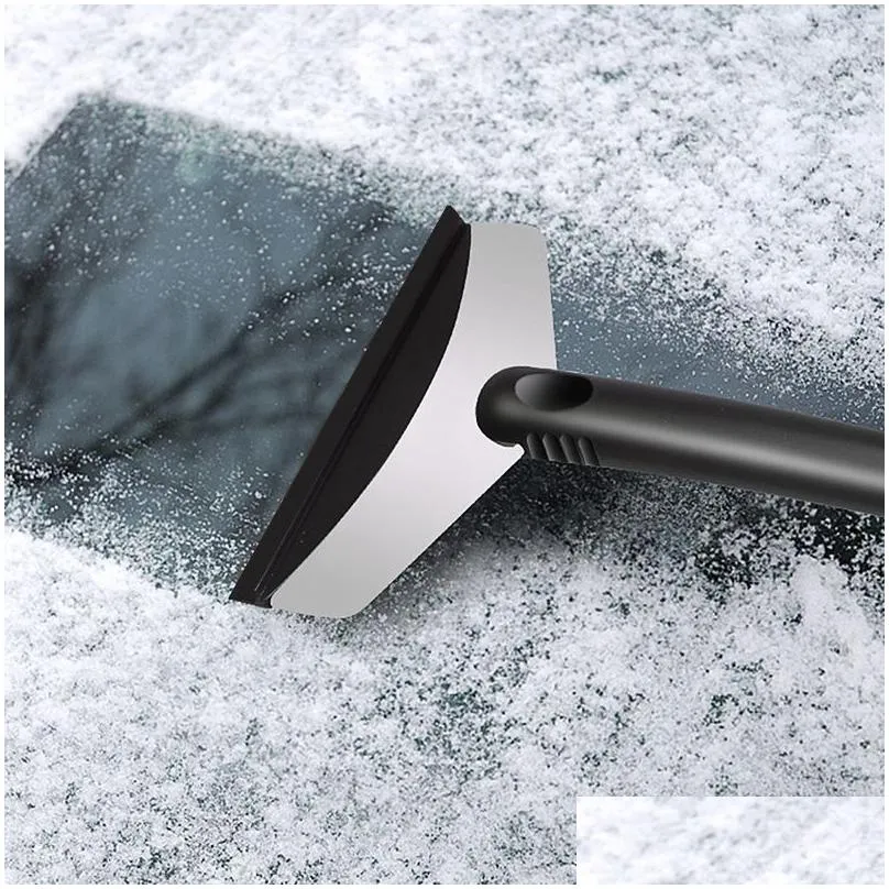 stainless car windshield snow ice scraper auto ice cleaning tool window removing tool car wash accessories