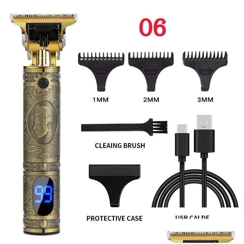 zouyesan 2021 Hair clipper beauty clippers electric oil head carving razor shaver bald3006897